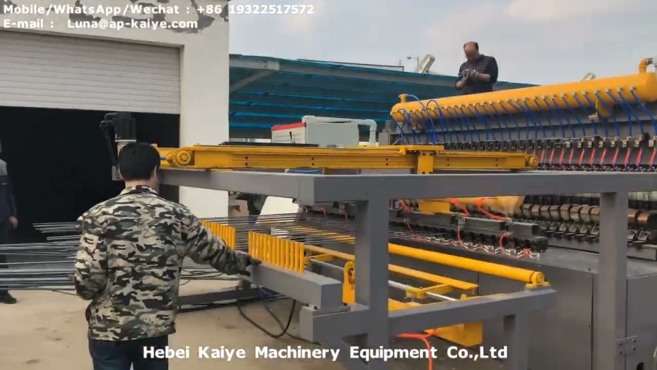 Pneumatic Automatic BRC Reinforcement steel mesh welding machine production line