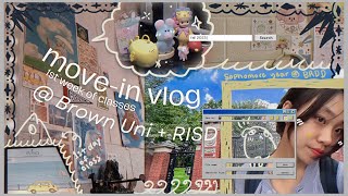 move in vlog @ Brown University 🎒✨ Brown RISD Sophomore