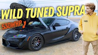 This 530WHP Supra MK5 is unbelievable!! Build + POV Drive!!