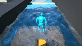WIP UE4 Alpha Water Material Shader Test @TheWisdomcube2000