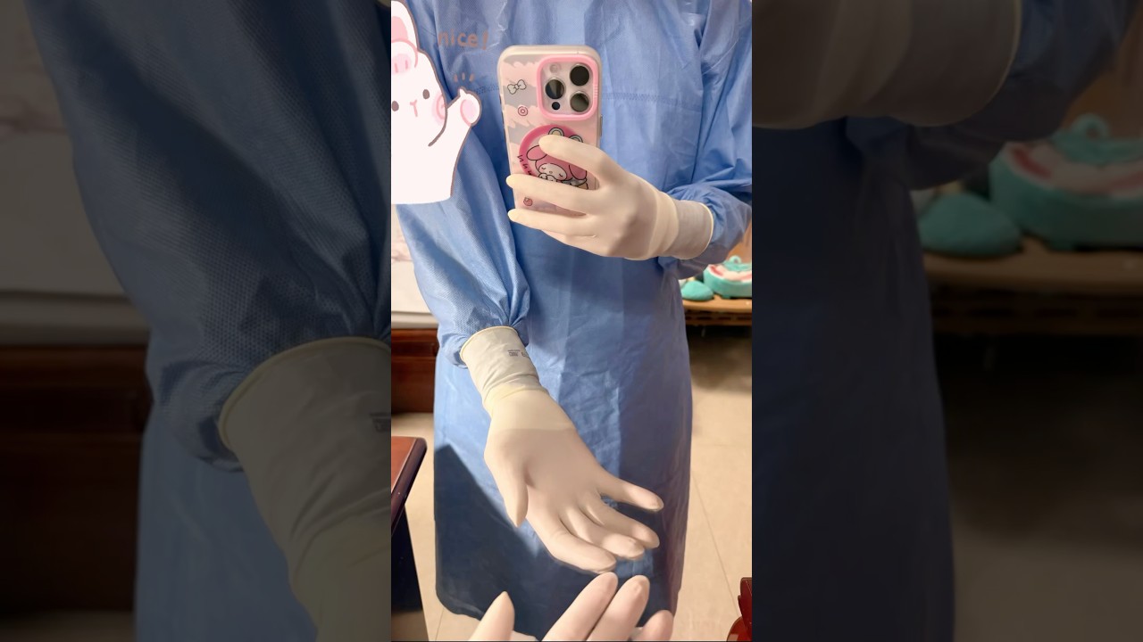 Wear latex gloves. It's so comfortable.