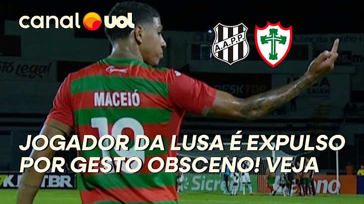 EXPULSÃO INUSITADA! JOGADOR DA PORTUGUESA LEVA CARTÃO VERMELHO APÓS SER FLAGRADO EM GESTO OBSCENO!
