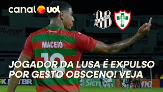Thumbnail for EXPULSÃO INUSITADA! JOGADOR DA PORTUGUESA LEVA CARTÃO VERMELHO APÓS SER FLAGRADO EM GESTO OBSCENO!