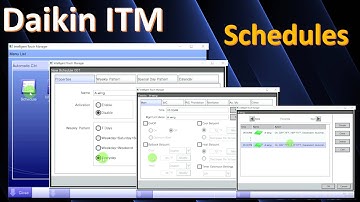 Daikin ITM Schedules | Setting up Schedules on the Daikin ITM Central Controller - 12-24-2021