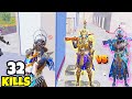 Poseidon X-Suit VS Pharaoh X-Suit in BGMI (Challenge) | (32 KILLS) • BGMI X-Suit Gameplay