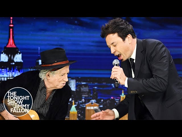 Keith Richards Shows Off His Guitar Skills by Playing Some Rolling Stones Hits | The Tonight Show class=