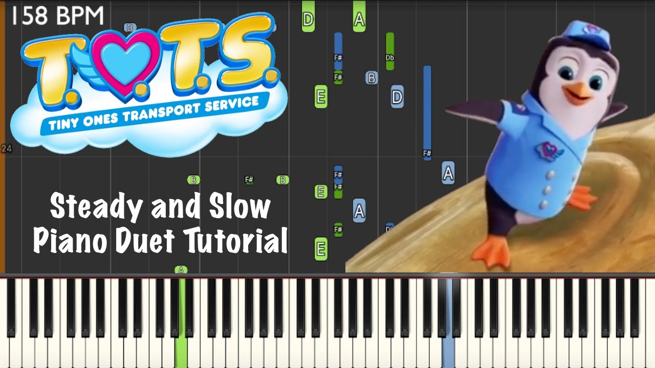Disney Junior's T.O.T.S. ~ Steady and Slow ~ Piano Duet Tutorial