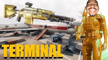 TERMINAL - SEARCH & DESTROY - SNIPER CLASS BUILD - Locus Sniper - CodM - Classic Call of Duty Maps!
