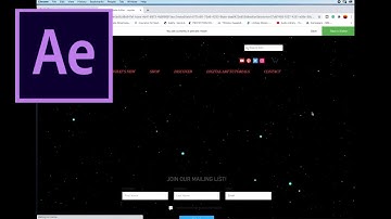 How to create a star-field animated Wix website background in Adobe After Effects