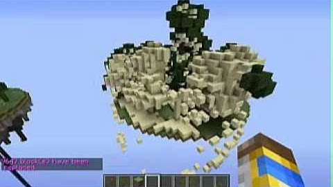 How to build a Minecraft floating island in 1.6.4-1.7.2!