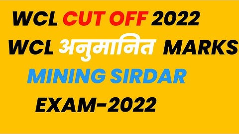 WCL Mining Sirdar cut off-2022.