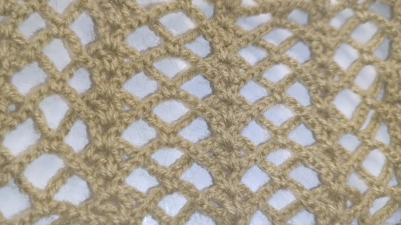 Punto calado a crochet paso a paso 🧶 súper fácil de hacer y lo mejor se hace rápido 😱😁✌️