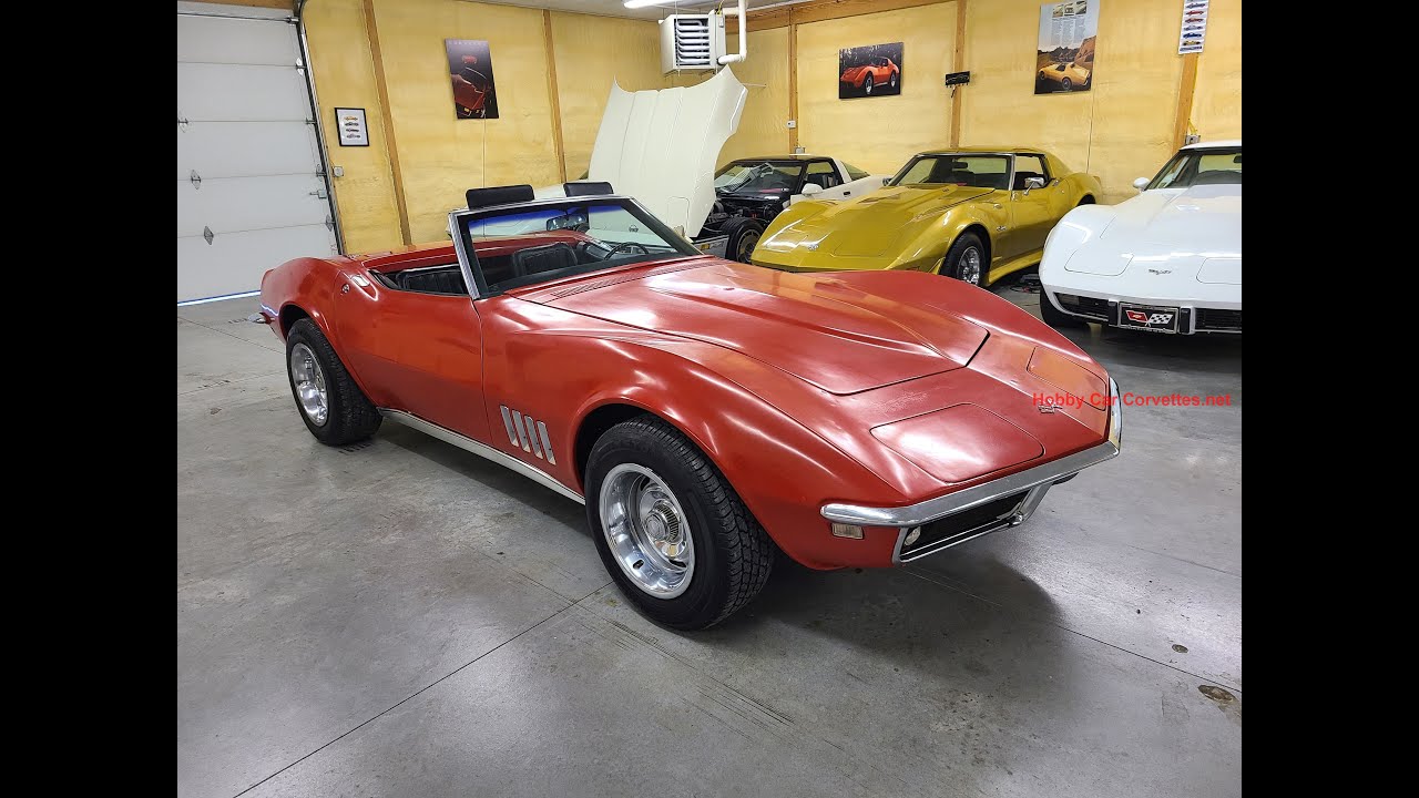 1968 Red Corvette Convertible 4spd For Sale