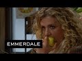 Emmerdale - Maya Seductively Eats an Apple in Front of Jacob