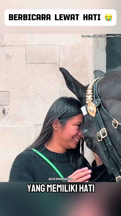 Wanita berhati suci berbicara dengan kuda dari hati ke hati 🥹 #respect #shorts #viral