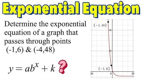 How to Write Exponential Equation of the Form y=ab^x Given Two Points (P2 Without Using Logarithms)