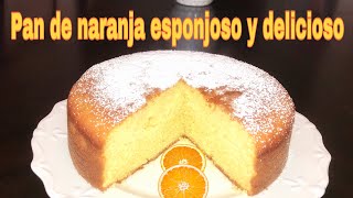 haz un pan de naranja esponjoso y delicioso/ o bizcocho de naranja/ receta fácil de hacer,Suzyymas