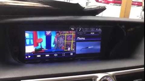 Lexus GS350 2012 Android 6.0 video interface music video play interface by Lsailt