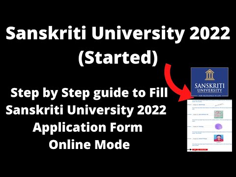 Sanskriti University 2022 (Started) - How to Fill Sanskriti University 2022 Application Form