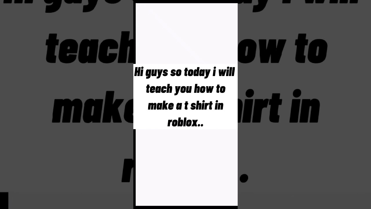 How To Make T Shirt In Roblox Using Phone Very Easy Youtube - roblox vine shirt