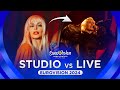 Eurovision 2024 studio vs live all participants