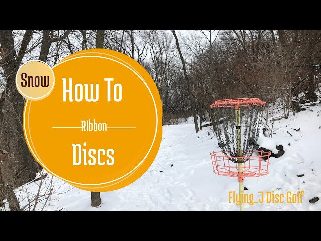 Attaching Ribbons To Disc Golf Discs For Snow / Winter Disc Golf %