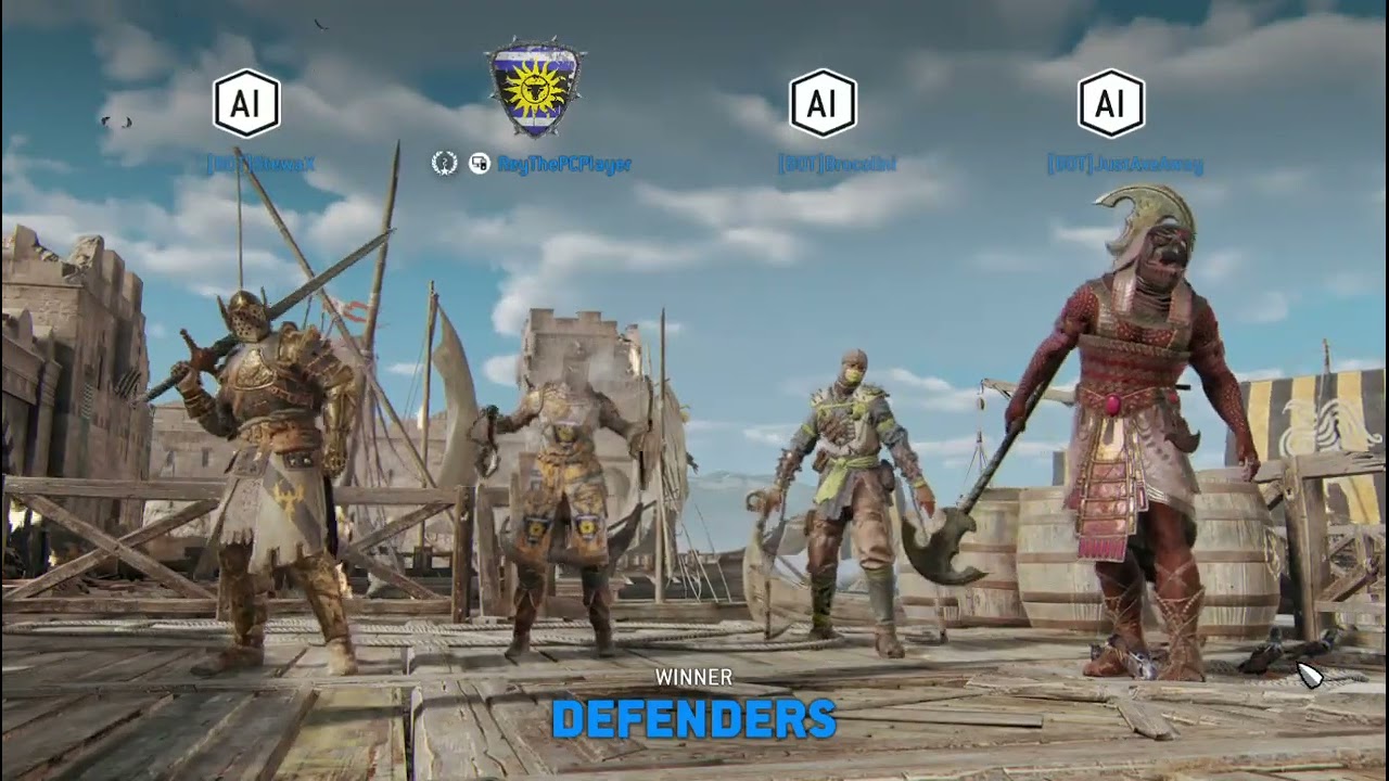 For Honor - PvE Gameplay - Solo against AI Bots (All Game Modes)