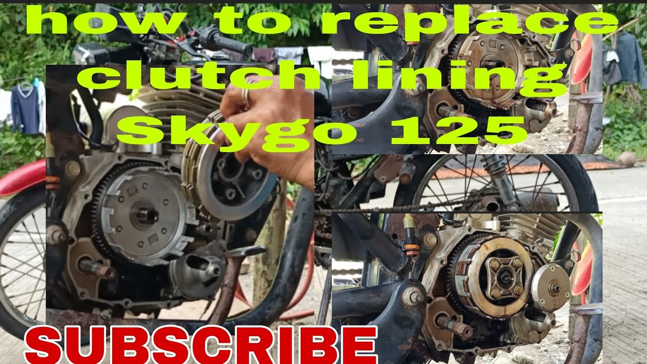 HOW TO REPLACE CLUTCH LINING SKYGO -125