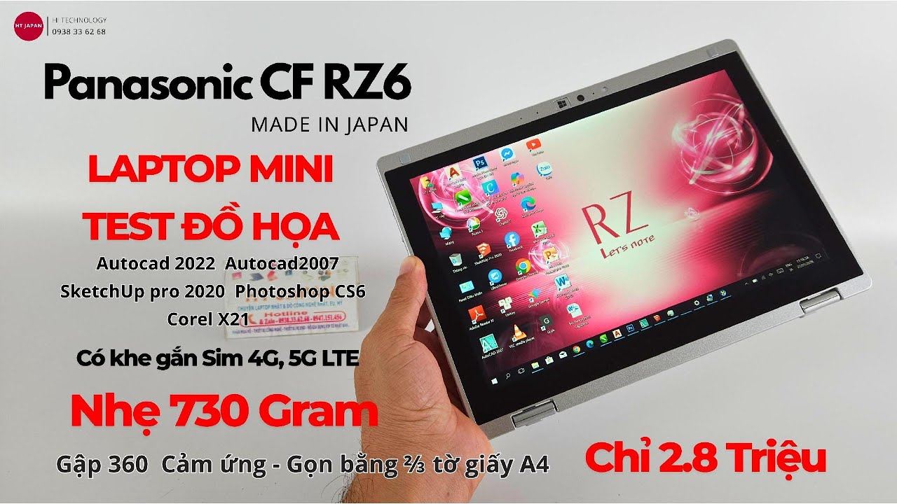 Panasonic CF-RZ6: Nhẹ chỉ từ 700 gram nhưng test đồ họa có bất ngờ ...