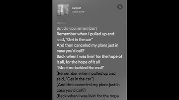 Thumbnail of August - Taylor Swift//short lyrics (speed up)