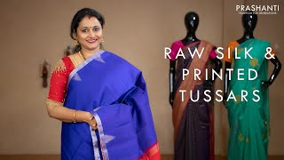 Pure Raw Silk and Tussars | Prashanti Sarees | 7 May 2021 screenshot 3