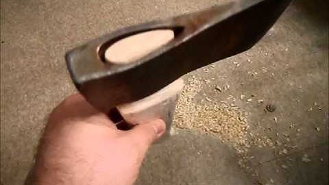 My first attempt at a hand carved hatchet handle.  Part 1