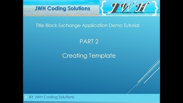 Title Block Exchange App Demo - Part 2 Creating Template