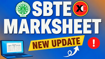 SBTE MARKSHEET NEW UPDATE 🙃 || जानें क्या है पूरी जानकारी 🤔