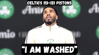 Jayson Tatum ADMITS he is WASHED after season opener - Post Game interview - Celtics vs Pistons
