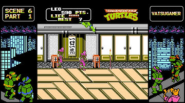 TMNT 2 | The arcade game | Scene 6 | NesGameplay | Vatsugamer