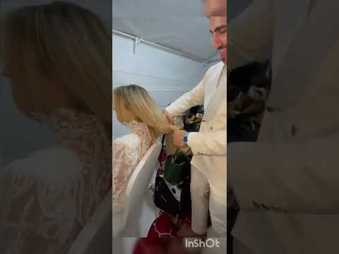 لما العريس يقص شعر العروسه ليله الدخله