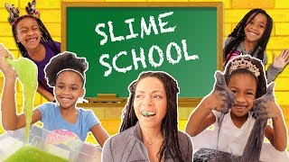 Naiah and elli are in slime school. their pretend teach miss craycray
teaches them how to make the students also like do a bit of sneaking!