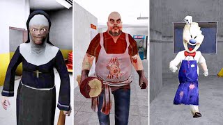 Evil Nun 3 Vs Mr Meat 3 Vs Ice Scream 8 Fanmade Chase Music | Fanmade Games