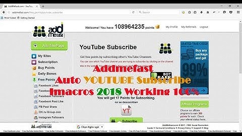 Addmefast Auto Subscribe YouTube Imacros 2018 Working 100%