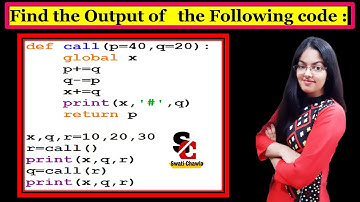 Output Based Question- 9 | CBSE Class 12 | Computer Science