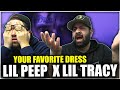 KISS ME WITH YOUR EYES CLOSED!! lil peep x lil tracy - your favorite dress *REACTION!!