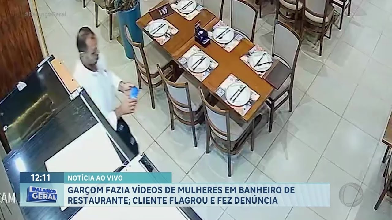 Garçom é flagrado filmando mulheres no banheiro de restaurante e foge, em Ribeirão Preto