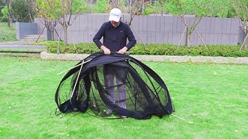 How to fold the pop up net