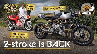 Ultimate Two Strokes  Shakey rides new Langen and his classic RGV250 motorbike