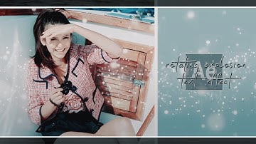 rotating | explosion text effect | after effects tutorial