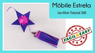 Como fazer um móbile estrela | Origami fácil [Tutorial 300]