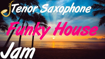 Funky House Tenor Saxophone Backing Track Jam in D Minor | Improvisation