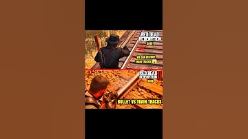 RDR1 vs RDR2 – Bullet vs Train Tracks! 😳🔥 (Realism Test)
