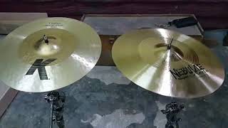 Cymbal Nebulae Keris Custom Crash 16' VS Zildjian K Custom Hybrid 16'